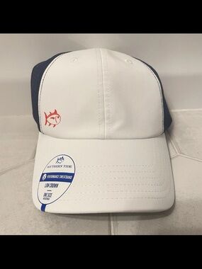 Southern Tide Salty Snapback Performance Trucker Hat Low Crown